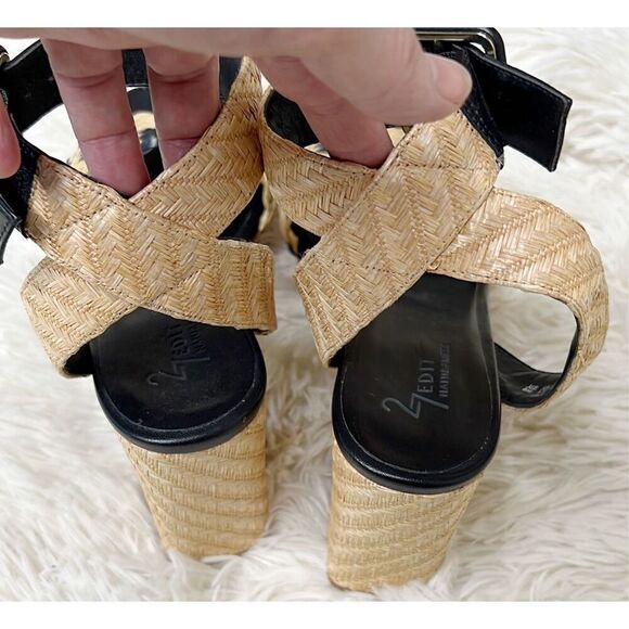 27 EDIT Naturalizer Jaselle Ankle Strap Platform Sandal (Women) Size 8M - Picture 4 of 7